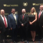 A few members from the LEDC Board at the B&B Gala. From left Dennis McIntire, B&B Theatres Executive Director of Development and Construction & a member of the LEDC Board of Directors; Andy Hrasky, Regional General Manager of LMV Automotive & a member of the LEDC Executive Board; Ralph Boots, LEDC Executive Director; Jolinda McClintock, LEDC Administrative Assistant; Kent Peterson, Market President at Hawthorn Bank & LEDC Executive Board President